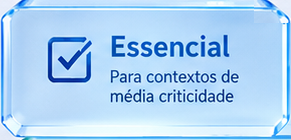 Ilustração do modo de aplicação Essencial (média criticidade).